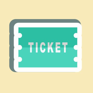 Çıkartma Biletleri - Basit illüstrasyon, Yazdırma, Duyurular, Etc