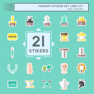 Etiket Ayarlama Müzesi, Satır Kesimi - Basit illüstrasyon, Yazdırma, Duyurular, Etc