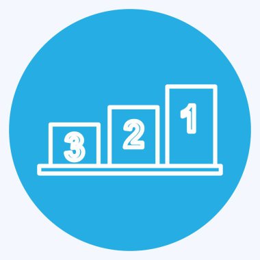 Yumuşak mavi arkaplanda izole edilmiş moda mavi göz biçimi simgesi