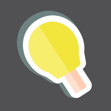 Siyah arkaplanda tenis sopası modada izole edildi