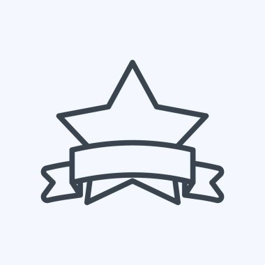 Kazanan Rozet Simgesi modayı izleyerek yumuşak mavi arkaplanda izole edildi