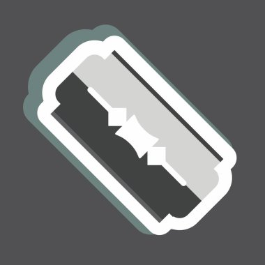 Blade Etiketi siyah arkaplanda izole edildi