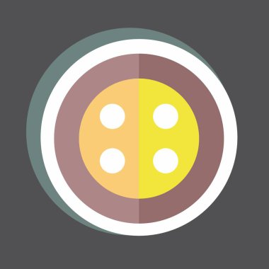 Siyah arkaplanda izole edilmiş moda düğmeleri etiketi