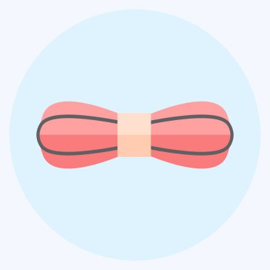 Yumuşak mavi arkaplanda izole edilmiş modayı gösteren iplik simgesi simgesi