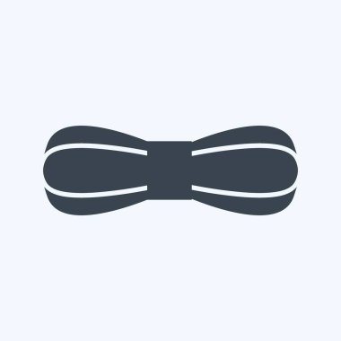 Yumuşak mavi arkaplanda izole edilmiş moda kabartma biçimindeki iplik simgesi