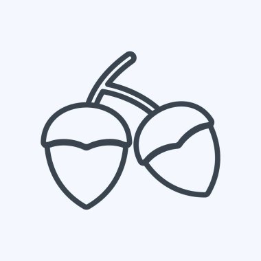 Yumuşak mavi arkaplanda izole edilmiş meyan kökü simgesi tarzı