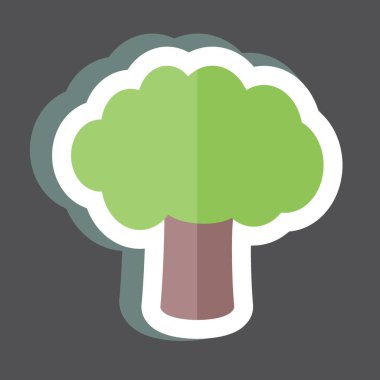 Siyah arkaplanda izole edilmiş modadaki Ağaç I Yapıştırıcısı