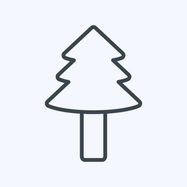 Yumuşak mavi arkaplanda izole edilmiş Ağaç II Simgesi modayı