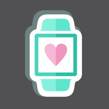 Siyah arkaplanda izole edilmiş sağlık uygulaması etiketleyicisi