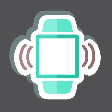 Siyah arkaplanda izole edilmiş trend içerisindeki titreşim yapıştırıcısı