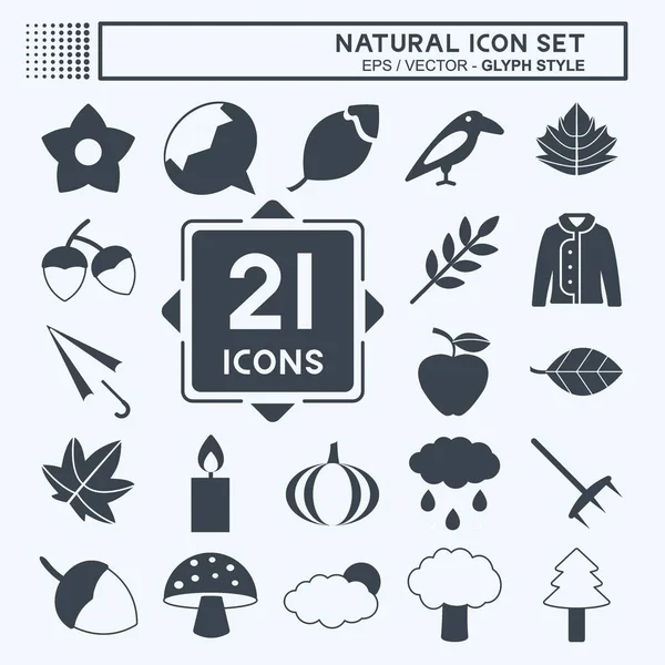 Doğal Simge Simgesini yumuşak mavi arkaplanda izole edilmiş moda kabartma biçiminde ayarla