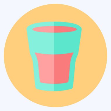 Yumuşak mavi arkaplanda izole edilmiş modada çifte çekim simgesi