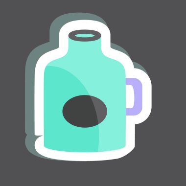 Ay Işığı Etiketi siyah arkaplanda izole edildi