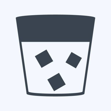 Yumuşak mavi arkaplanda izole edilmiş, modaya uygun kabartma biçiminde Beyaz Rus İçecek Simgesi