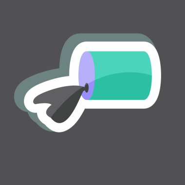 Kimyasal Sızıntı Etiketi siyah arkaplanda izole edildi