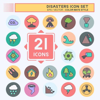 Afet Simgesi Yumuşak mavi arkaplanda izole edilmiş moda renk arkadaşı biçimi