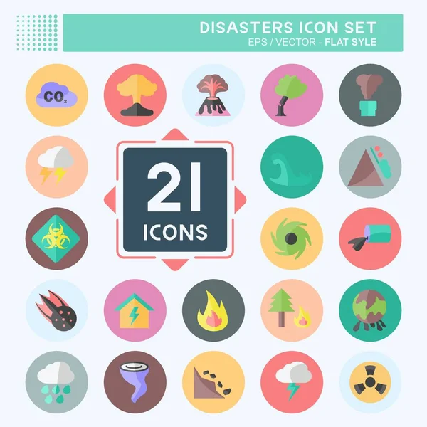 Afet Simgesi Yumuşak mavi arkaplanda izole edilmiş modaya uygun düz şekilde ayarlandı