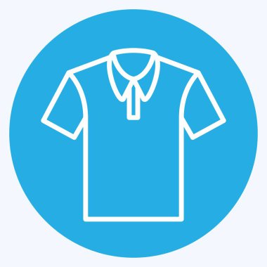 Hafif mavi arkaplanda izole edilmiş modaya uygun mavi göz simgesi simgesi