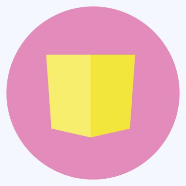 Pocket Square Simgesi yumuşak mavi arkaplanda izole edilmiş modada düz stil