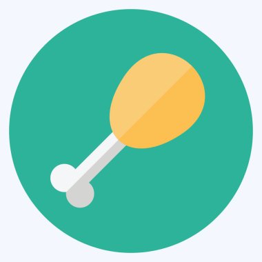 Yumuşak mavi arkaplanda izole edilmiş trend düz biçimli Leg Simgesi