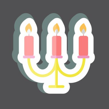 Siyah arkaplanda izole edilmiş modaya uygun mum yapıştırıcısı