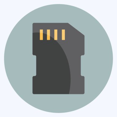 Yumuşak mavi arkaplanda izole edilmiş modayı gösteren çip simgesi