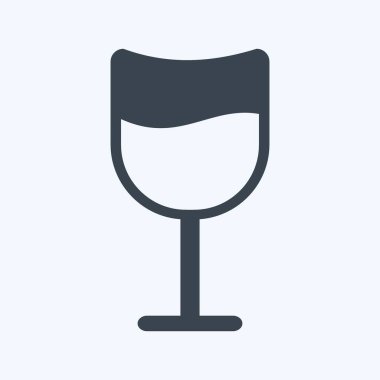 Yumuşak mavi arkaplanda izole edilmiş modaya uygun sembol simgesi