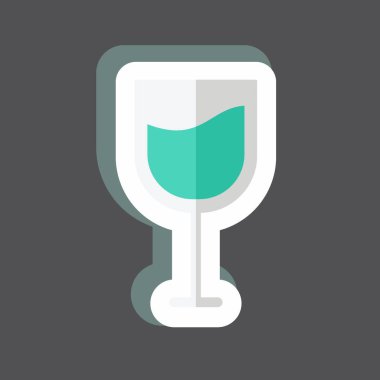 Siyah arkaplanda izole edilmiş modaya uygun kadehler