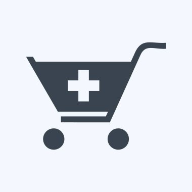 Yumuşak mavi arkaplanda izole edilmiş modaya uygun kabartma biçiminde daha fazla Simge ekle