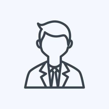 Çiçekleri tutan simge yumuşak mavi arkaplanda izole edilmiş moda satır biçiminde