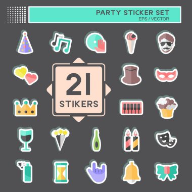 Siyah arkaplanda parti etiketi belirlendi