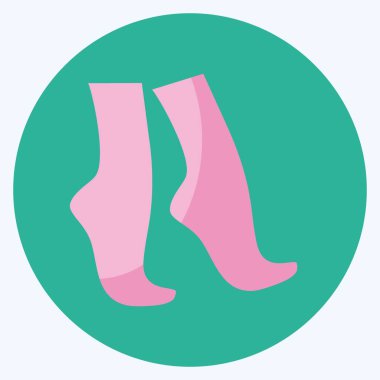 Uç Parmak Simgesi yumuşak mavi arkaplanda izole edilmiş modada düz stil