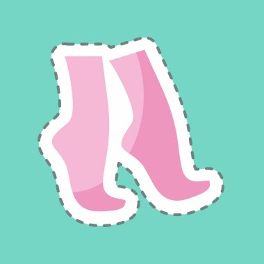 İpucu Parmak Etiketi modada mavi arkaplanda izole edildi