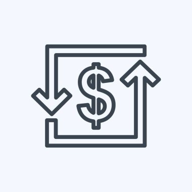 Yumuşak mavi arkaplanda izole edilmiş moda satır biçimindeki Aktarım Simgesi