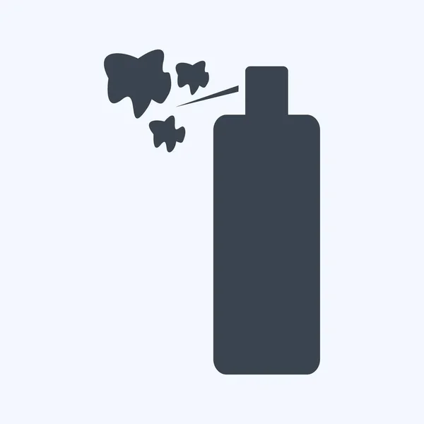 Spray Icon Μοντέρνο Στυλ Glyph Απομονώνονται Μαλακό Μπλε Φόντο — Διανυσματικό Αρχείο