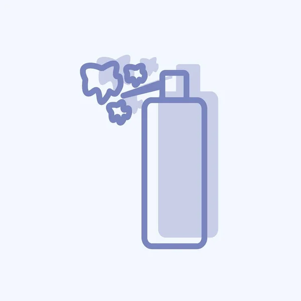 Spray Icon Trendy Two Tone Style Isolated Soft Blue Background — Archivo Imágenes Vectoriales