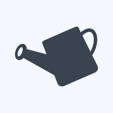 Yumuşak mavi arkaplanda izole edilmiş modaya uygun kabartma biçimindeki su aracı simgesi