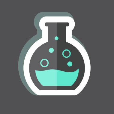 Yuvarlak Dipteki Etiket siyah arkaplanda izole edildi