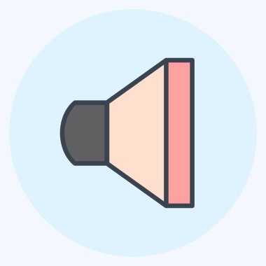 Simge Sözcüsü 2 web arayüzü sembolü için uygun. renk arkadaşı stili. Basit dizayn edilebilir. tasarım şablonu. Basit gösterim