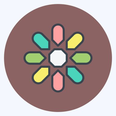 Simge Fotoğrafları Albümü. Web arayüzü sembolü için uygun. renk arkadaşı stili. Basit dizayn edilebilir. tasarım şablonu. Basit gösterim