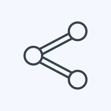 Simge Paylaşımı. Web arayüzü sembolü için uygun. Sıra tarzı. Basit dizayn edilebilir. tasarım şablonu. Basit gösterim