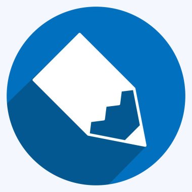 Simge Oluştur. Web arayüzü sembolü için uygun. Uzun gölge tarzı. Basit dizayn edilebilir. tasarım şablonu. Basit gösterim