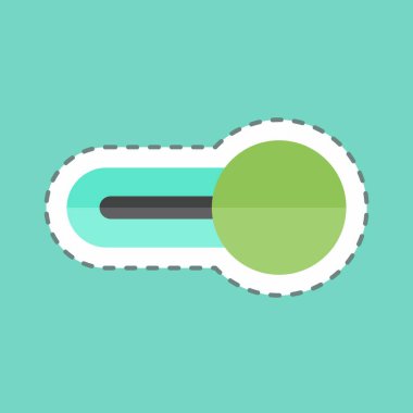 Çıkartma çizgisi açık. Web arayüzü sembolü için uygun. Basit dizayn edilebilir. tasarım şablonu. Basit gösterim