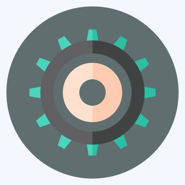 Simge Ayarları. Web arayüzü sembolü için uygun. Düz stil. Basit dizayn edilebilir. tasarım şablonu. Basit gösterim