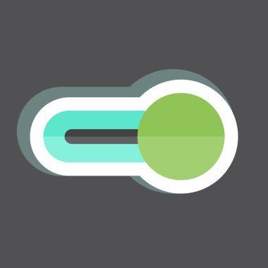 Çıkartma aç. Web arayüzü sembolü için uygun. Basit dizayn edilebilir. tasarım şablonu. Basit gösterim