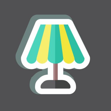 Etiket Lambası. Web arayüzü sembolü için uygun. Basit dizayn edilebilir. tasarım şablonu. Basit gösterim