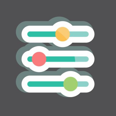 Çıkartma Kontrolleri. Web arayüzü sembolü için uygun. Basit dizayn edilebilir. tasarım şablonu. Basit gösterim