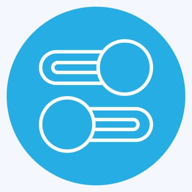 Simge Çoklu Anahtarları. Web arayüzü sembolü için uygun. Mavi gözlü. Basit dizayn edilebilir. tasarım şablonu. Basit gösterim