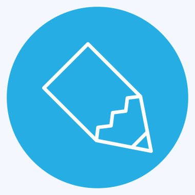 Simge Oluştur. Web arayüzü sembolü için uygun. Mavi gözlü. Basit dizayn edilebilir. tasarım şablonu. Basit gösterim