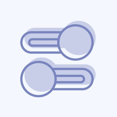 Simge Çoklu Anahtarları. Web arayüzü sembolü için uygun. İki ton stili. Basit dizayn edilebilir. tasarım şablonu. Basit gösterim